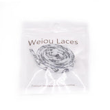 Weiou Adorable Laces 0.9 cm Flat Cotton Shoe Lace Black Shoestring Lovely Carton Women Adults