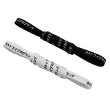 Weiou Japanese Black White Letter Printing Shoelaces Runner Safety 8M Wide Cords Katakana Text 160