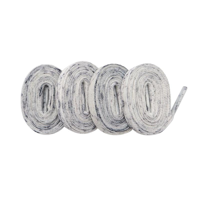 Weiou 0.8 Cm Flat Sports Printed Shoelaces White Frozen Hiking Strong Canvas Cotton Shoe Laces