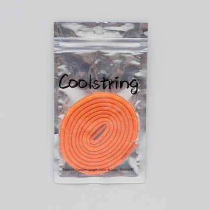 Nice Shoe Accessories Green Orange Eye-catching 4.5MM Polyester Ropes Trendy Colour Matching Laces