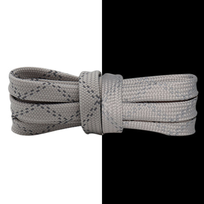 Weiou recommends new glamour laces every week 0.8cm wide 3M reflective laces Flat double stripe twill reflective design