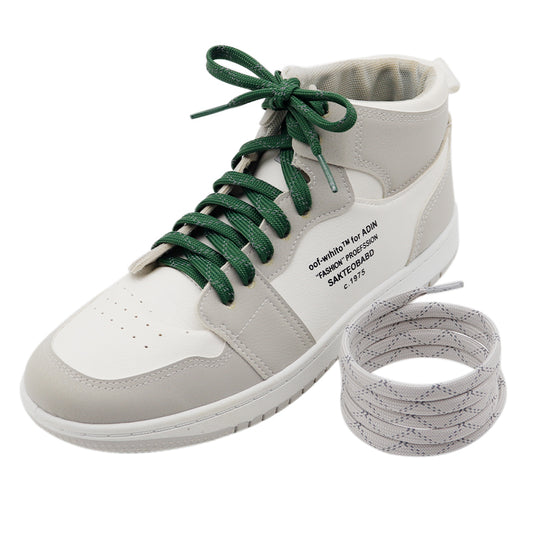 Weiou recommends new glamour laces every week 0.8cm wide 3M reflective laces Flat double stripe twill reflective design