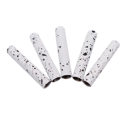 Weiou Manufacture converse Shoe Accessories White And Black Speckled Metal Head Aglets