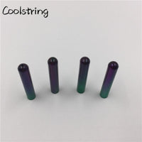 4pcs/Set New 3.8x22mm Gradient Seamless Electric Plating Painted Metal Tips Replacement Bullet Head