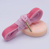 1.27CM Fluff Velvet Single-sided Cashmere Shoecords Golden Metal Aglets Yellow Beige Brown Pajamas