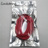 1 Pair Solid Color Round Shoe Laces Unisex Casual Shoelaces Sneakers Shoestring For Canvas Shoes