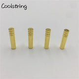 4pcs/Set 4-25mm Flat Mouth Metal Aglets Plating DIY Round Bullet Tips For Sweatshirt Hoodies Laces