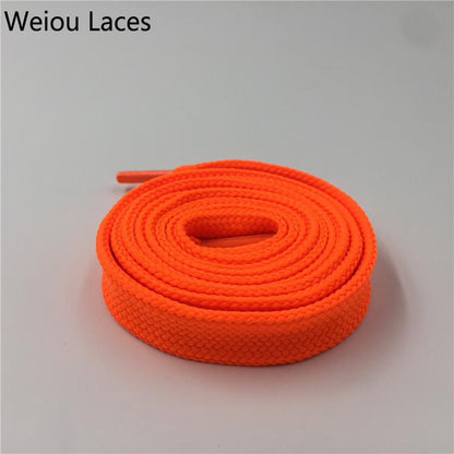 Weiou Heavy Duty Boot Laces Sneaker Colorful Athletic Designer Flat Wide Shoes Strings 1.8cm/0.7''