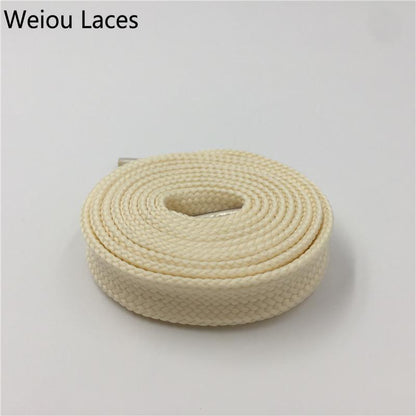 Weiou Heavy Duty Boot Laces Sneaker Colorful Athletic Designer Flat Wide Shoes Strings 1.8cm/0.7''