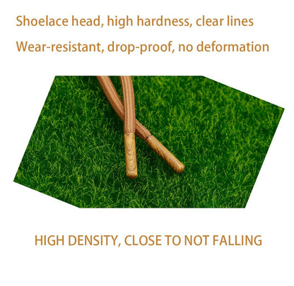 New Lace End 4.7*20.6MM Ancient-Wood Texture Shoelace Ends 4 pcs/lot For Hiking Boot Rope Plain