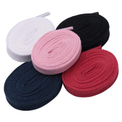 Weiou 1.27CM Wide Solid Color Polyester Cotton Shoelaces Adults&Kids Canvas Dress Boots Shoe Cord