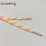 Stylish Heavy Duty Luxury Shoe Laces Striped Eco-Friendly Yellow Red Shoelaces Plaid Quality