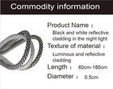 5MM Round 350 Accessories Reflective Luminous Shoecord Charm Hat Ropes White Black Green Women