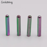 Luxury 4pcs/set Round Colorful metal aglets for DIY Shoelaces Drawstring Women Men Shoe Lace Tips