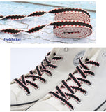 8MM A Pair Charmed Shoelaces Men Women Sneakers Boots 2021 Fashion Cords Easy Increased Shoe Laces