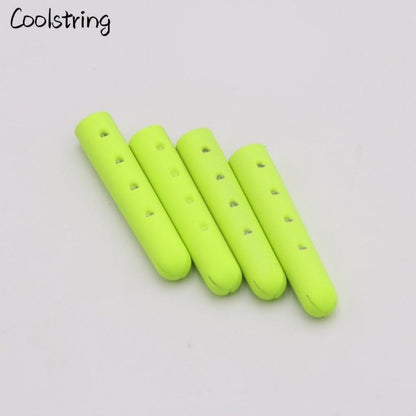 New 4pcs/Set 4-23mm Fluorescent Yellow Orange Painting Metal Tips For Shoelace Drawstring Clothing