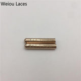 Weiou(100Pcs/25sets) Luxury Seamless Shiny Metal Tips DIY Round Bullet Aglets Clothing Laces Head