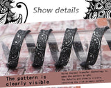 8MM Peacock Pattern Printing Flat ShoeLaces Black White Women Canvas Customized Shoe Laces Charmed