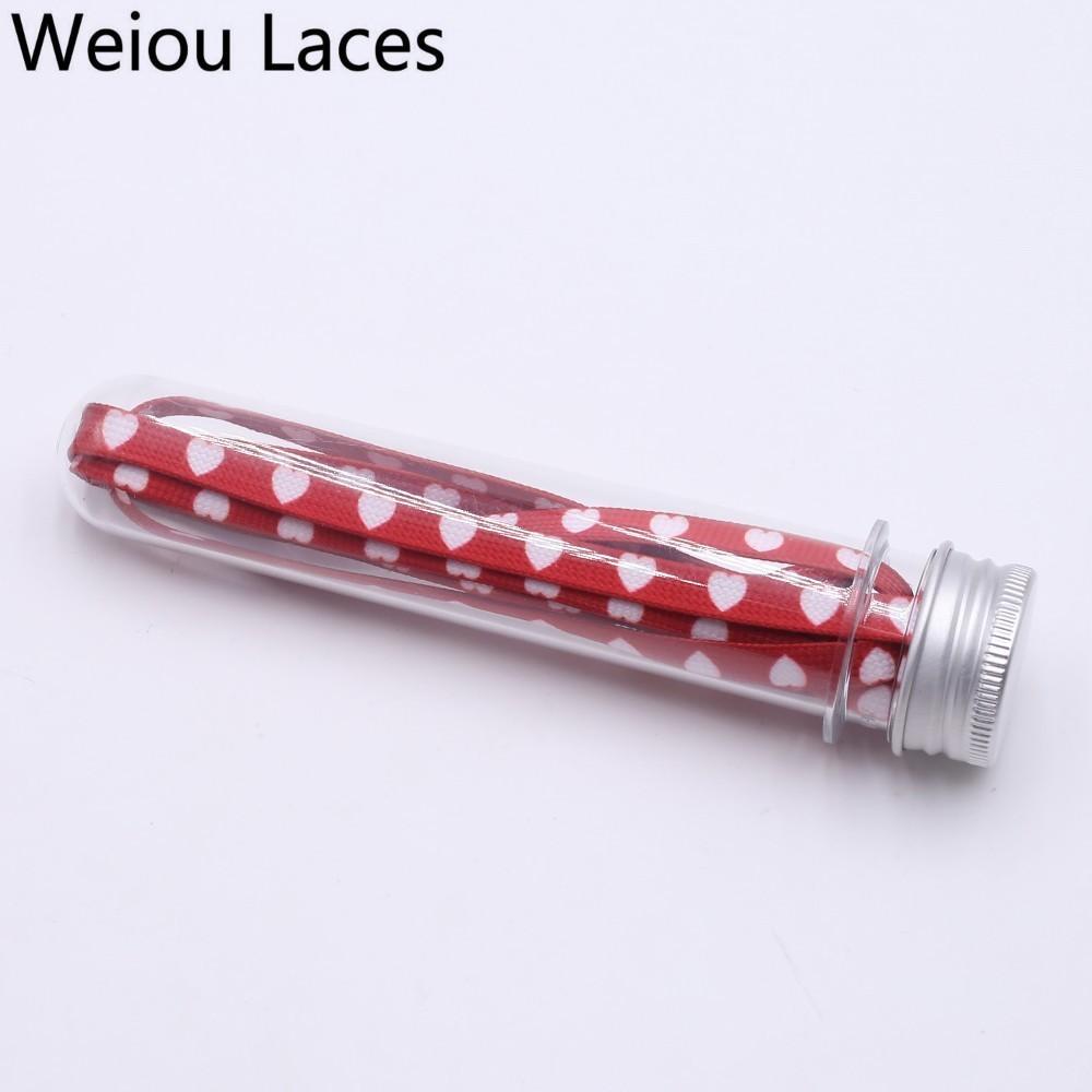 Weiou New 0.7cm Polyester Double Hollow Flat Printed Red White Heart Sublimated Heat Transfer