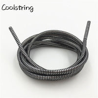 10 Colors Wavy Black Gold White Silver Metallic Thread Shoe Laces Glitter Shimmering Bootlaces For