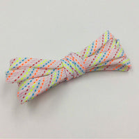 7MM Six Colors Checked Polyester Laces 60-180cm Flat Shape Nice Shoelaces Man Women Sneaker 2021