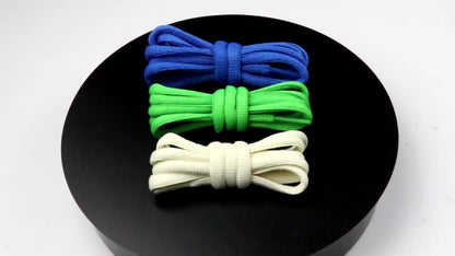 Polyester Pure Cotton Flexible Laces 8.5MM Wide Oval Shoelaces Clothing Premium Cords For Custom