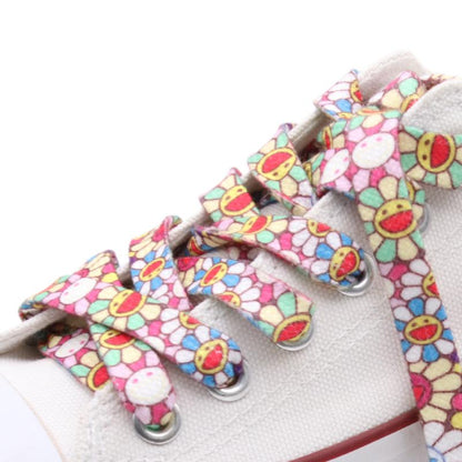 Weiou Laces Non Fading Fashion Shoelaces   Flat Polyester Shoe Laces Printed Lovely Sunflower Women