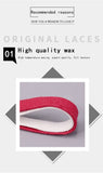 Golden Metal Tips 8MM Waxed Shoelaces 100% Cotton Black White Red Blue Laces Unisex For Sneaker