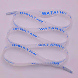 15mm Shoe Accessories Silk Screen Printing Universal PVC Laces Swimming Pant Cord Matte Transparent