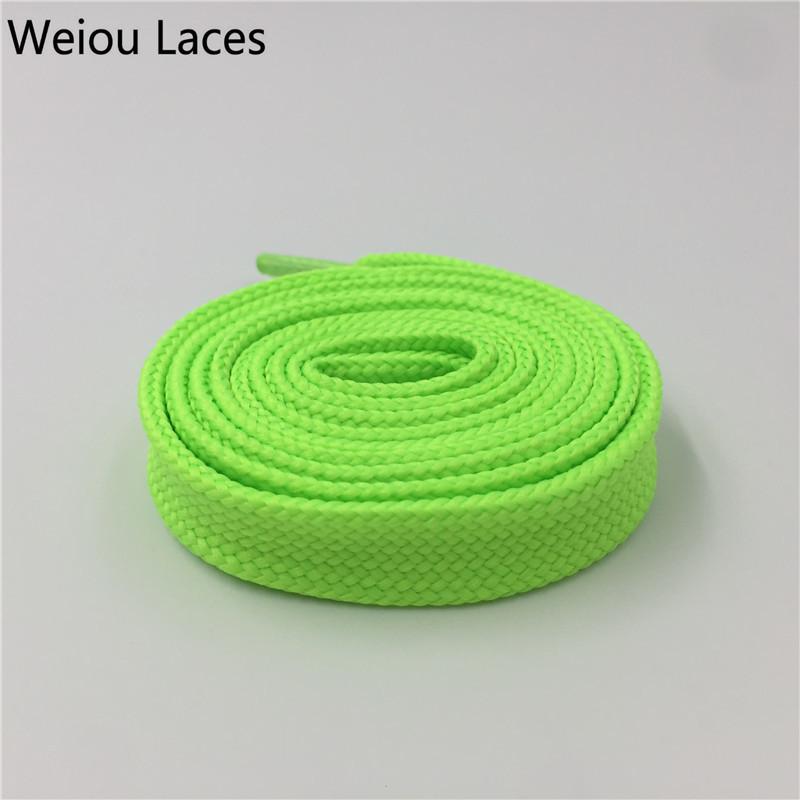 Weiou Heavy Duty Boot Laces Sneaker Colorful Athletic Designer Flat Wide Shoes Strings 1.8cm/0.7''