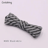 0.7cm Outdoor Trainer Shoestring Exclusive Polyester Flat Twill Checkered Laces Sneakers Replacement