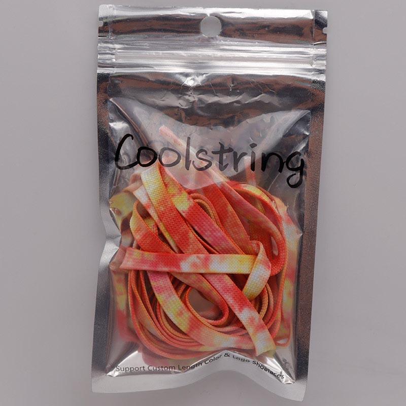 New Tie-dye Non-fading Shoe Laces Shoe Lace Unisex Flat Boot Laces 120/140/160CM Shoestrings for AF1