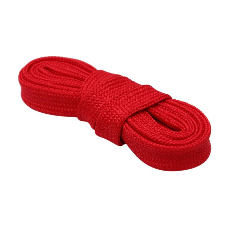 Weiou 1CM Knitted Mesh Laces Wide Solid Color Polyester Cords With Plastic Shoelaces End Casual