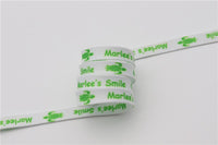 8MM White-Green Turtle Pattern High Quality Shoelace "Marlee's Smile" Letter Printing Rope изи буст