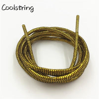 10 Colors Wavy Black Gold White Silver Metallic Thread Shoe Laces Glitter Shimmering Bootlaces For