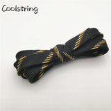 Premium Polyester Striped Shoelaces Chromatic Canvas Bootlace For Sneakers Sport Clothes Cap Pants