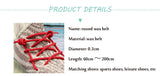 3MM 100% Waxed Round Shape Polyester Thiny Shoelaces Waterproof Swimming Pants Ropes Solid Color