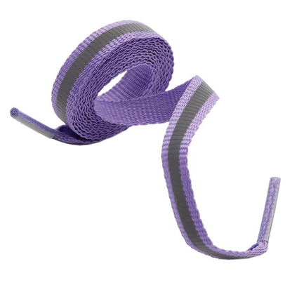 Weiou 8MM Shoe Accessories Vamp Laces Weave Tapes 4M-Reflective Trendy Purple Shoelaces 120CM For