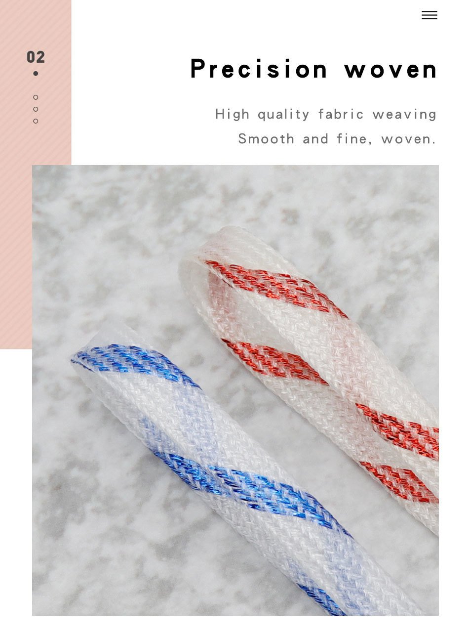 Pretty Shoe Accessories 7MM Metallic Yarn Shoelace 2021 High Ranking Material Making Lace Shining