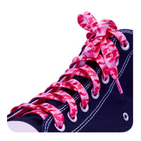 couple Lovers Laces 7MM Flat Shoe Accessories Innovative Pink Camouflage Military Hiking Shoelaces