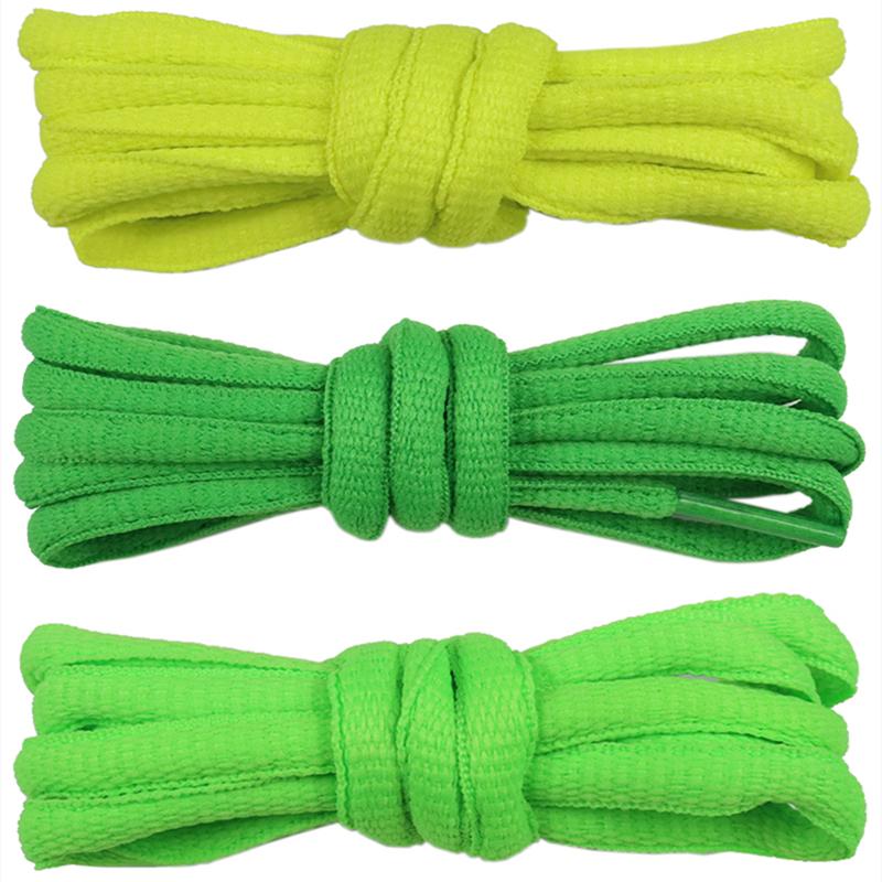 Weiou 8.5MM Bright Polyester Cotton Ropes For Hoodie Hat Pretty Green Yellow Solid Colorful Oval