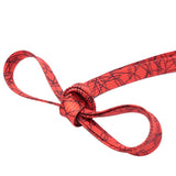 7MM Red Black Thunder Pattern Heat Transfer Printing Shoelace Unisex For Trendy Shoe Easy Bootslace