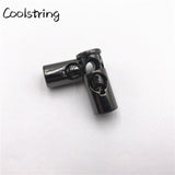 2pcs/Set METAL Cord Locks Spring Stopper Toggle Lock Ends Shoe Buckle Stoppers Shoelaces Rope Alloy