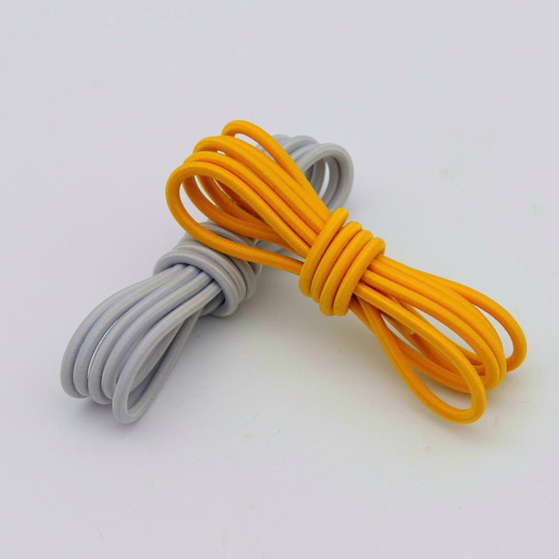 3MM Elastic Shoelaces With Transparent Laces Head Excellent Ductility Stretch Ropes For Winding