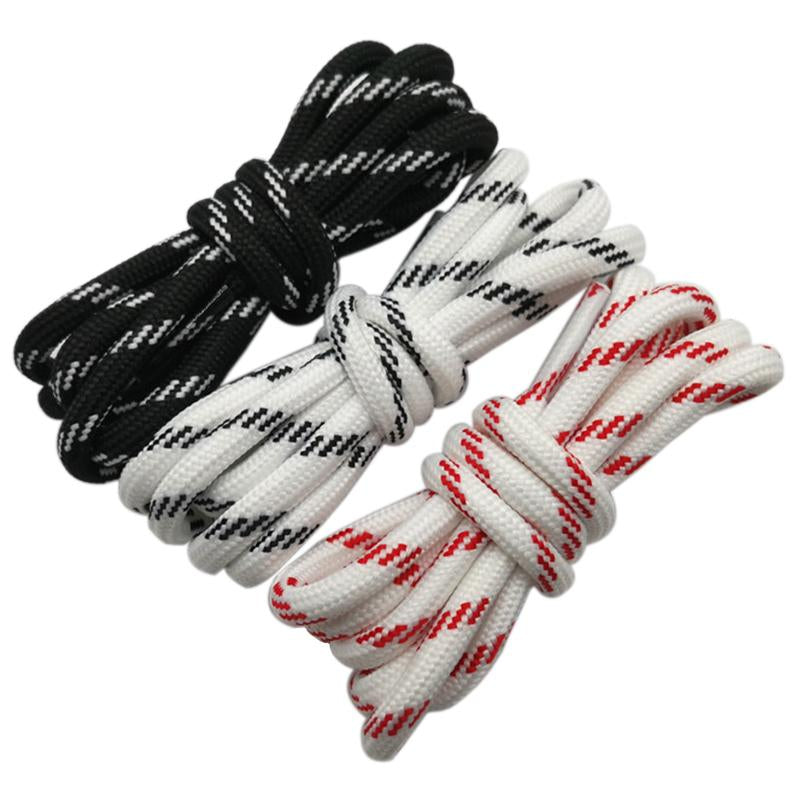 Weiou 5.5mm Outdoor Hiking Sports Dad Shoelace Striped Polyester Shoestring Round Laces Factory