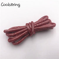 10 Colors Wavy Black Gold White Silver Metallic Thread Shoe Laces Glitter Shimmering Bootlaces For