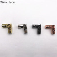 Weiou(20Pcs/10sets) Luxury Shoe Buckle Stoppers Zinc Alloy Metal Cord Lock Hollow Spring Buckles