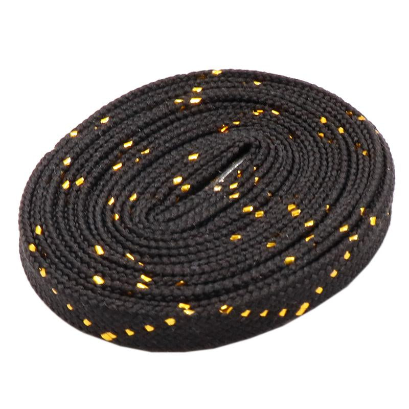 Weiou 8MM Flat Type Charmed Metallic Yarn Laces Shining White Black Trendy Sneaker Boots Canvas