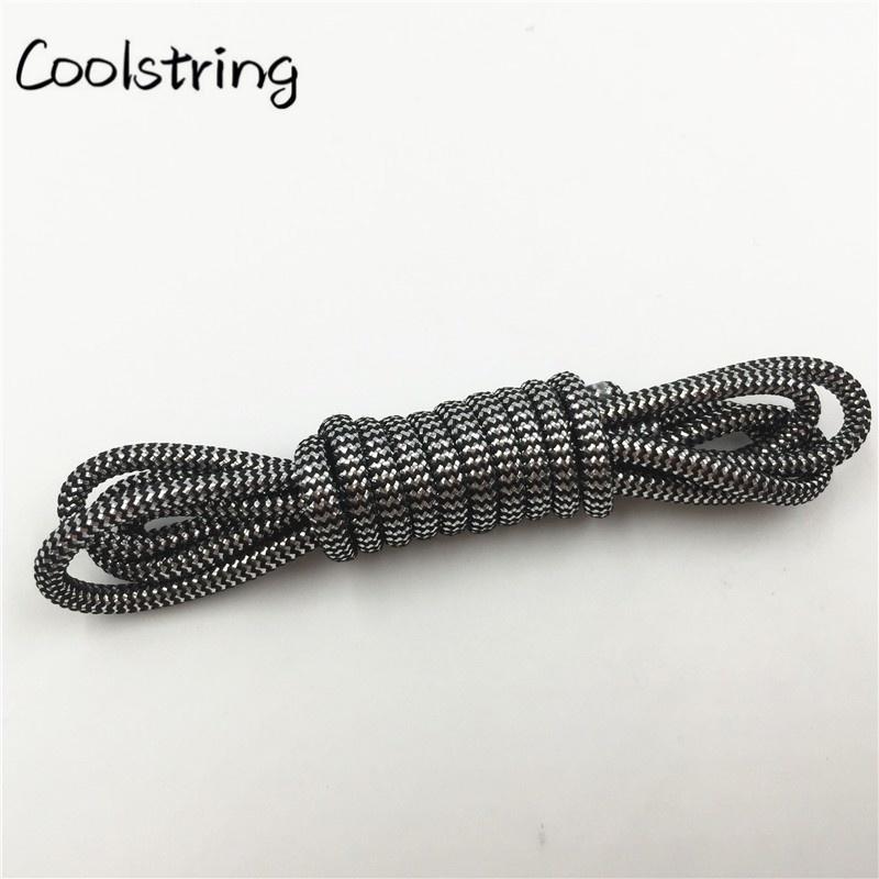 10 Colors Wavy Black Gold White Silver Metallic Thread Shoe Laces Glitter Shimmering Bootlaces For