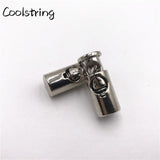 2pcs/Set METAL Cord Locks Spring Stopper Toggle Lock Ends Shoe Buckle Stoppers Shoelaces Rope Alloy